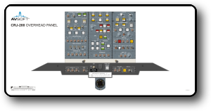 CRJ200 color cockpit poster color flight deck poster