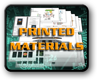 Quick Study Guides posters sytem diagrams synoptic screens cockpit mockup trainer 1:1 large scale