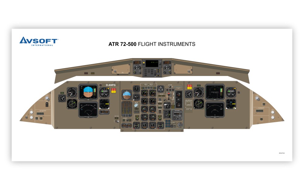 ATR 72-500 Cockpit Poster Image 1.
