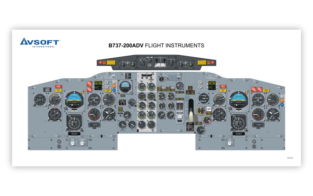 B737-200ADV Cockpit Poster