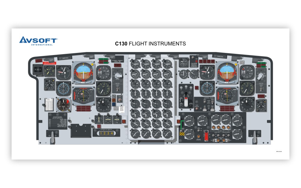 Lockheed L-100 Cockpit Poster