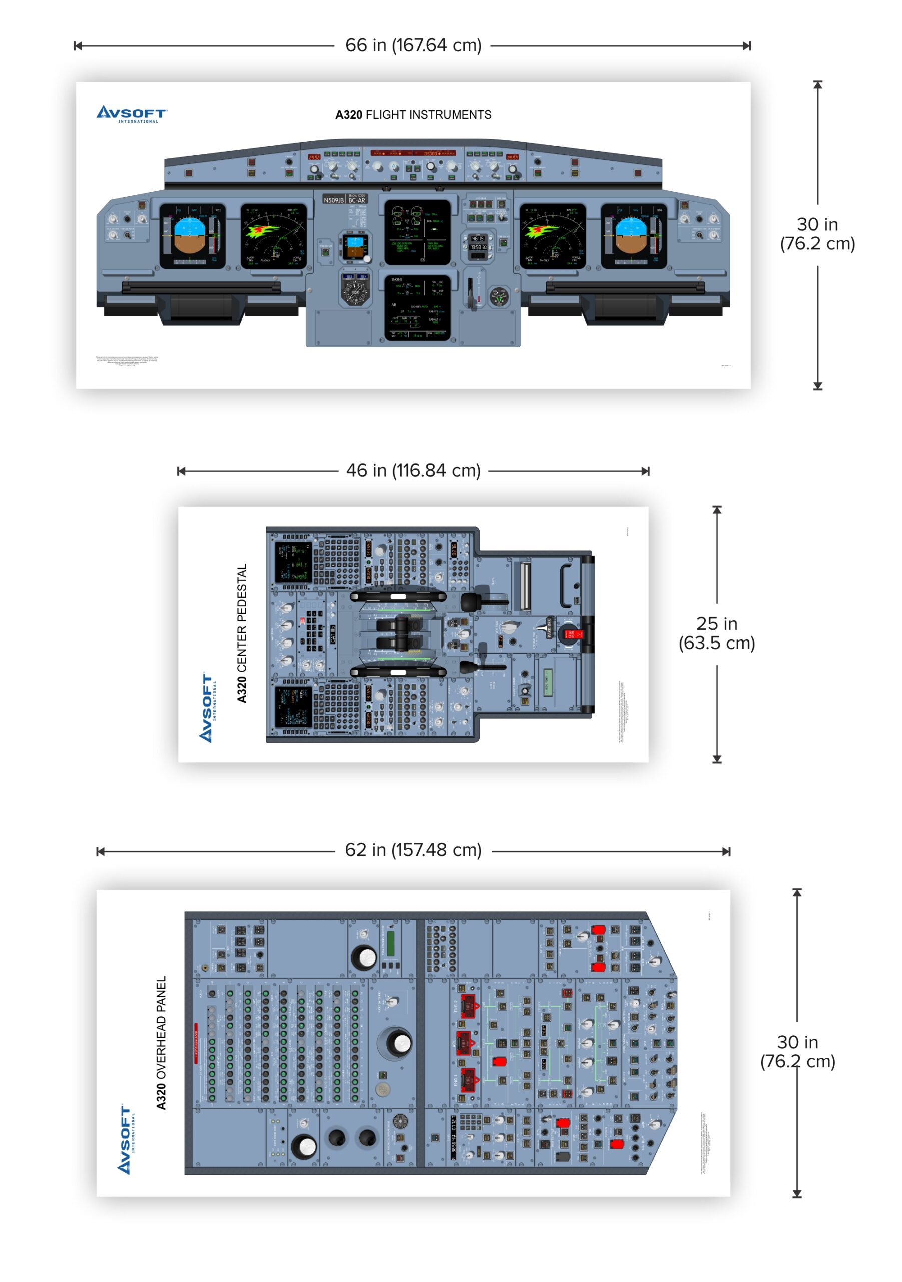 A320 Large Scale Poster