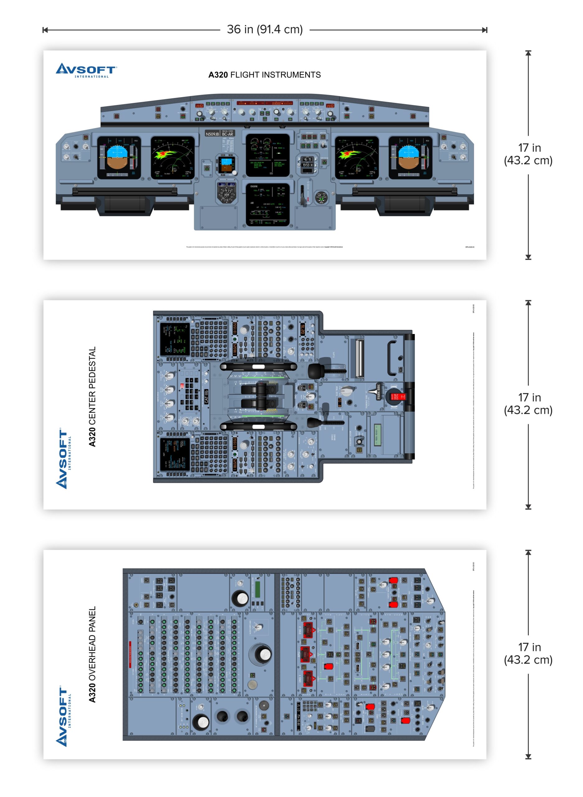 A320 Standard Poster Set